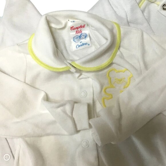 VTG 2 ALL MINE + 1 CAMPBELL KIDS CARTER'S Baby Pajama 18–24M Footed Sleepers VBC - Picture 5 of 5